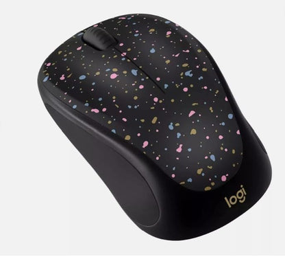 Logitech Compact Wireless Mouse, 2.4 GHz with USB Receiver, 1000 DPI Optical Tracking, 18-Month Life Battery, PC/Mac/Laptop/Chromebook, Speckle (Renewed)