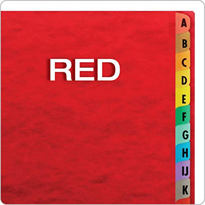 Pendaflex Expanding Desk File, Alphabetic (A–Z), Letter Size, Red, Each (11017) - color: Red, style: A-Z