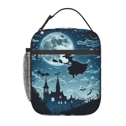 Insulated Lunch Box for Kids Boys Girls, Reusable Lunch Bag for School, Office, Work, Picnic, Travel, Witch Lunch Box - color: lunch box 117