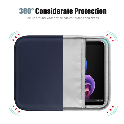 TiMOVO 9-11" Tablet Sleeve Bag for iPad 11-inch A16 2025, iPad 10.9"/10.2"| Air 11 Inch/5th/4th Gen. 10.9", Galaxy Tab A9+/A11Plus 11", Protective Bag with Pocket, Indigo - color: A-Indigo, size: 9-11 Inch