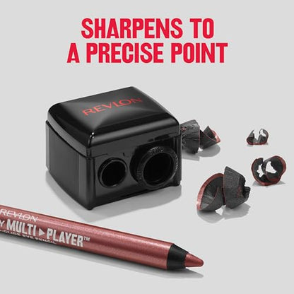 Revlon Universal Points Sharpener for Wooden & Plastic Makeup Pencils, Fits Small to Large Sizes, Easy to Clean, 1 Count - size: Pack of 1