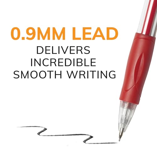 BIC Velocity Strong Lead Mechanical Pencils, With Colorful Barrel, Thick Point (0.9mm), 5-Count Pack Mechanical Pencils With Erasers - style: Thick Point