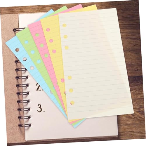NUOBESTY 2sets Loose Leaf Paper College Ruled Notebook Refills Filler Paper for Study Planner