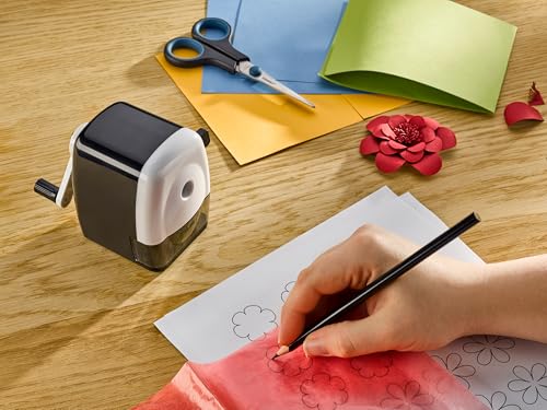 Dahle 133 Pencil Sharpener with Automatic Cutting System, Adjustable Point, Accepts Standard Graphite or Oversized Artist Pencils (Special Edition)
