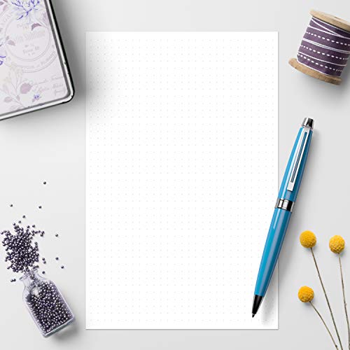 321Done Dot Grid Notepad & Memo Writing Pads - 50 Tear-Off Sheets, 5.5x8.5 Notepads, 1/5 Dots Note Pads, Note Paper, Scratch Pad, White 70 lb Paper, Chipboard Backing, Made in USA - color: Dots - 0.20" Small Grids, size: Half Size (5.5" x 8.5")