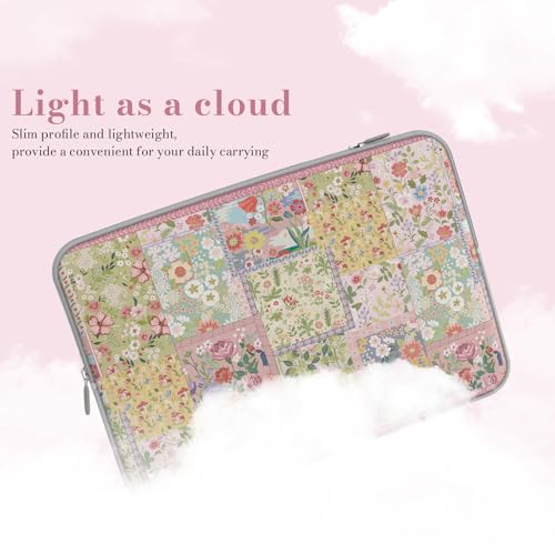 iCasso Laptop Sleeve 15.6 inch, Compatible with MacBook Air 15 inch, Cute Shockproof Laptop Case 15.6'', Slim Protective Travel Carrying Case for MacBook Pro 16, Lenovo Dell Asus HP, Pink - color: A-Pink Puzzle, size: 15-16 Inch