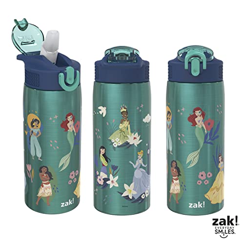 Zak Designs Disney Princess 19 oz Leak-Proof Kids Water Bottle With Straw - color: Disney Princess