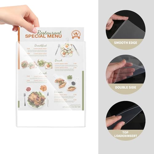 souG 25 Pack 8.5" x 11" Rigid Print Protectors, Clear Waterproof Hard Plastics Page Sheet Protectors, Paper Sleeves Photo Plastic Sleeves Hard Plastic Document Holder Birth Certificate Protector - size: 8.5" x 11"(25Pc)