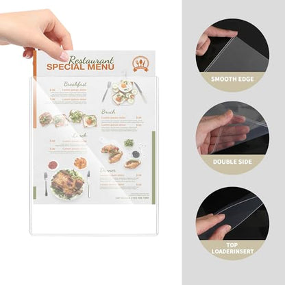 souG 25 Pack 8.5" x 11" Rigid Print Protectors, Clear Waterproof Hard Plastics Page Sheet Protectors, Paper Sleeves Photo Plastic Sleeves Hard Plastic Document Holder Birth Certificate Protector - size: 8.5" x 11"(25Pc)