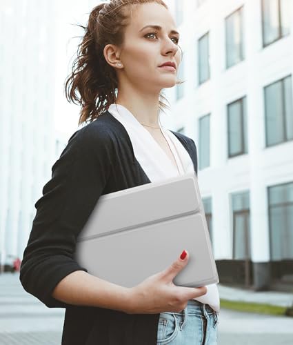 Hamile for iPad 11th 10th Generation Case with Keyboard - 7 Colors Backlit Wireless Detachable Folio Keyboard Cover with Pencil Holder for iPad A16 11-inch 2025 10th Gen 10.9 Inch 2022 (Light Gray) - color: Light Gray