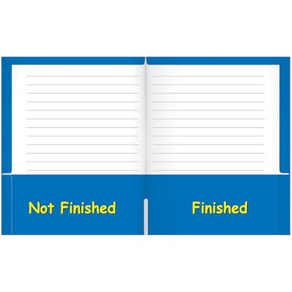 Really Good Stuff My Writing Folder - Zaner-Bloser - 12 Folders - 9" by 12" - Laminated