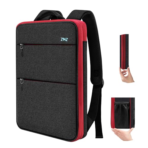 ZINZ Slim & Expandable Laptop Backpack Water Resistant Backpack Travel Backpack Compatible with MacBook Air/Pro/Neo 13-14 inch, XPS 13/14, Surface 13.5" and Most 13-14 Notebooks，B01RD01 - color: B01rd01, size: 13"-14"