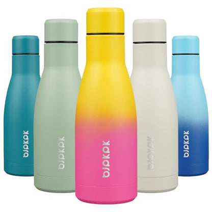 BJPKPK 12oz Water Bottles Stainless Steel Double Wall Vacuum Insulated Small Water Bottles for Travel,Rainbow - color: Rainbow, size: 12 Ounces