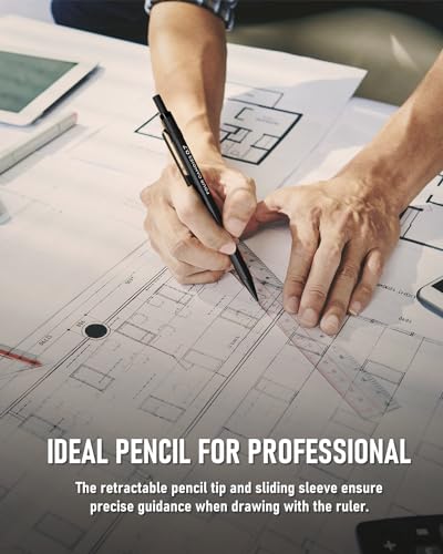 Four Candies Metal Mechanical Pencils 0.5 & 0.7 mm, 2PCS Mechanical Pencils with Dual Spring, 8 Tubes Lead Refills, 2PCS 4B Erasers and 18PCS Eraser Refills, Mechanical Pencil Set for Writing Drawing
