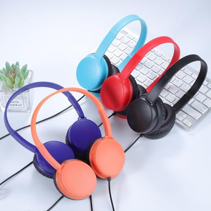 Kids Headphones 5 Pack Bulk Multi-Color for School Classroom Students Children and Adult（Durable Wired Headsets） - size: 5 Pack