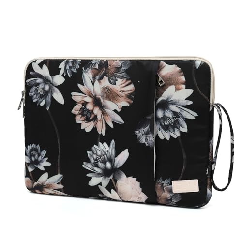 Laptop Sleeve 13.3 inch14 Inch, 15.6inchWater Resistant Traveling Computer Cover with Handle, Shockproof Protective Carrying Laptop Case (Y8-Lotus, 12.5 inch-13.5 inch) - color: Y8-Lotus, size: 12.5 inch-13.5 inch