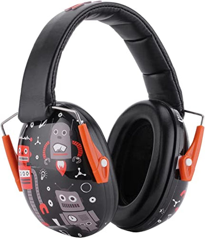 Snug Kids Earmuffs – Noise Reduction for Toddlers & Children – Adjustable, Lightweight, Foldable, Soft & Comfortable - color: Robot