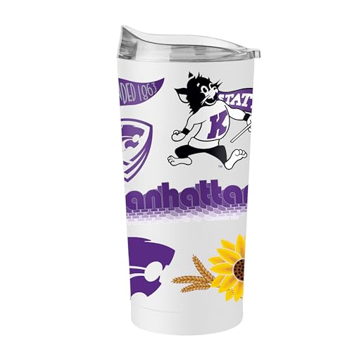 Logo Brands NCAA Native Icons 20 oz Stainless Steel Tumbler – Double Wall Vacuum Insulated - color: Native Icons