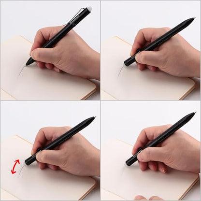 SMOOTHERPRO Aluminum Erasable Bolt Action Pen,Gold | Erasable Refillable Pen for Notes, Journaling, Office Writing, Signatures, and Daily Pocket Carry. - color: Gold 2.0