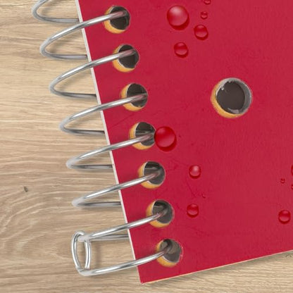 Five Star Spiral Notebook + Study App, 1 Subject, Graph Ruled Paper, 8-1/2" x 11", 100 Sheets, Fights Ink Bleed, Water Resistant Cover, Fire Red (620000D) - color: Fire Red, size: Pack of 1