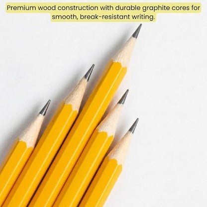 School Supply Boxes | 10 ct. Wooden Pencil Pack | 1 Pack | Pre-Sharpened No. 2 Wooden Pencils | 10 Total Pencils