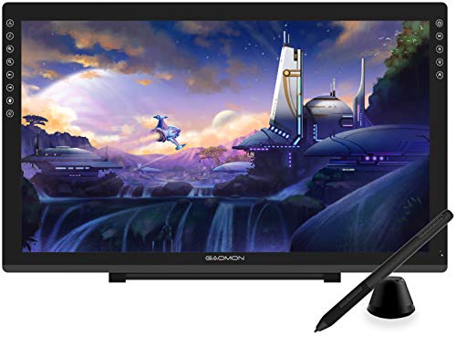 GAOMON PD2200 Drawing Tablet with Screen, 21.5", Full-Laminated, 130% sRGB | 8 Touch Shortcut Keys, Battery-Free Stylus with Tilt, Adjustable Stand, Mac/Windows Compatible, for Digital Art & Design - color: Black, size: 21.5 inch