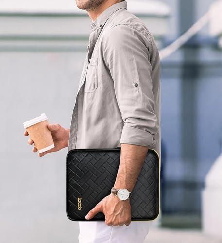 Lacdo Tablet Sleeve Case for 13 inch New iPad Air M4 M3 M2 2026-2024, 13" iPad Pro M5 M4 2025-2024, 12.9 inch iPad Pro 6 5 4 3 with Magic Keyboard and Smart Keyboard Folio Protective Bag,Elegant Black - color: Elegant Black, size: 12-13 Inch