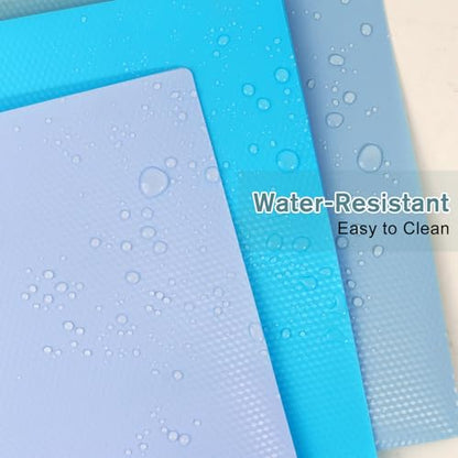 Plastic andPockets and Prongs,2-Pocket and3 Fasteners, Pastel Folders Holds 8-1/2" x 11" Paper for School/Office/Home, 6 Packs - color: Gray-green, size: 6-Pack