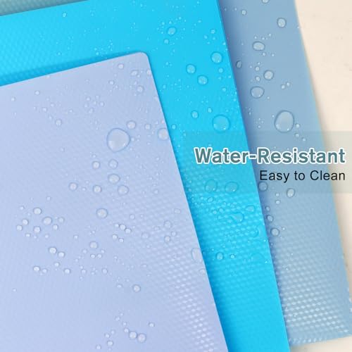 Plastic andPockets and Prongs,2-Pocket and3 Fasteners, Pastel Folders Holds 8-1/2" x 11" Paper for School/Office/Home, 6 Packs - color: Gray-green, size: 6-Pack
