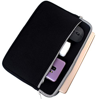 11.6 Inch Neoprene Laptop Sleeve Notebook Case Bag with Pocket for 11.6 ASUS Chromebook C202SA, C204MA C201PA C223, Flip C214MA, Vivobook E203NA-YS02, E203MA