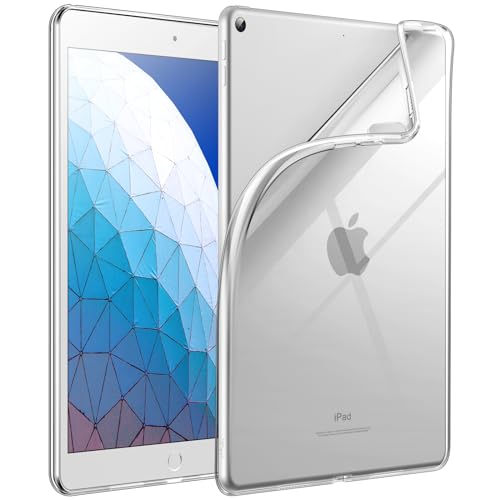 JETech Case for iPad Pro 10.5-Inch and iPad Air 3 (10.5-Inch 2019, 3rd Generation), Soft TPU Transparent Slim Shockproof Tablet Cover (Clear) - color: Clear, size: iPad Air 10.5-inch(2019), iPad Pro 10.5-inch(2017)