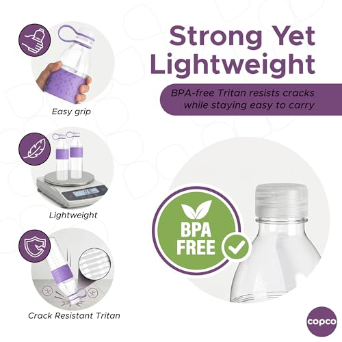 Copco – Hydra Hydra Water Bottle – 20 oz - Purple, Set of 2 - color: Purple
