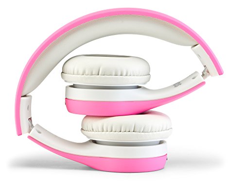 Children Kids Children's Volume Limited Headphones for Kids Foldable (Pink) - color: Pink