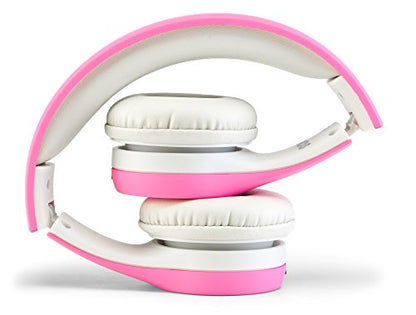 Children Kids Children's Volume Limited Headphones for Kids Foldable (Pink) - color: Pink