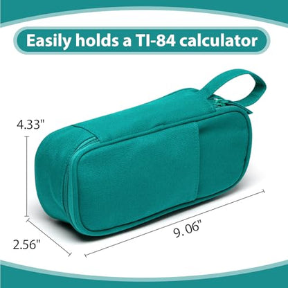 SPACEMATE Pencil Case Pouch Box Bag School Supplies Girls Boys Kids, Cute Preppy Stuff Large Big Capacity Aesthetic Pen Organizer, Back to College Stationary, Dark Cyan, Heavy Duty Canvas, 1800ml - color: Dark Cyan