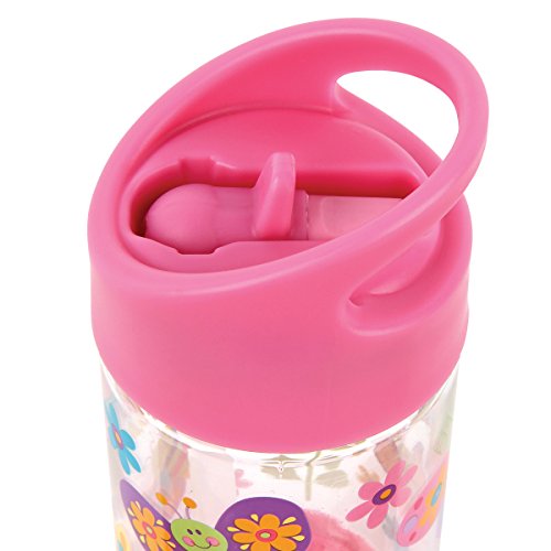 Stephen Joseph, Kids Flip Top Water Bottle, 10 oz Tritan BPA Free, Water Bottle for Girls & Boys, Back to School Flip Top Bottle, BUTTERFLY - color: Butterfly