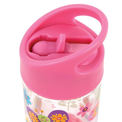 Stephen Joseph, Kids Flip Top Water Bottle, 10 oz Tritan BPA Free, Water Bottle for Girls & Boys, Back to School Flip Top Bottle, BUTTERFLY - color: Butterfly