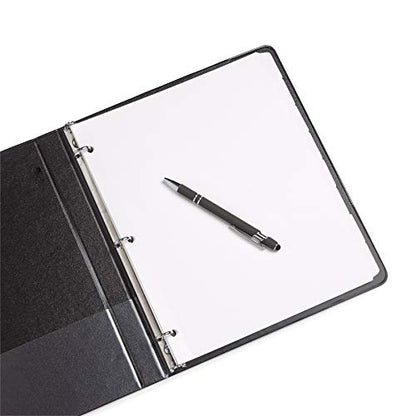 Blue Summit 8 Tab Dividers for 3 Ring Binder, Reinforced Edge, 1/8 Cut, Letter Size, Binder Dividers 8 Tab Bulk for Notebooks, White Index Divider, 12 Sets, 96 Pack - size: 96 Pack