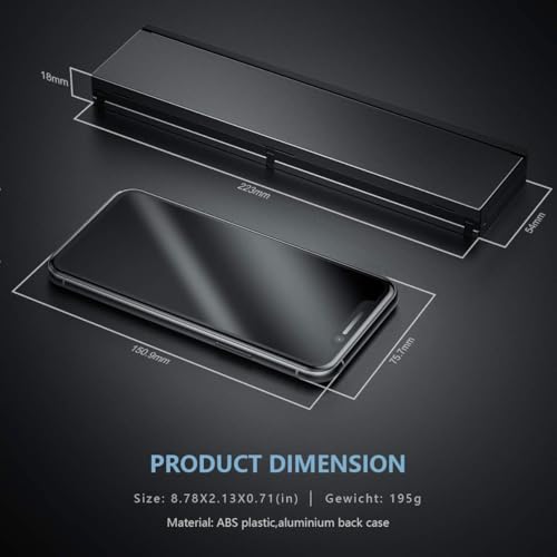 Mini Travel Wireless Keyboard Compatible with Samsung Galaxy A54/A42/A35/A23/A16/A15 5G UW Built-in Phone Holder/Stand-Ultra Slim Folding Rechargeable Full Size Keyboard!