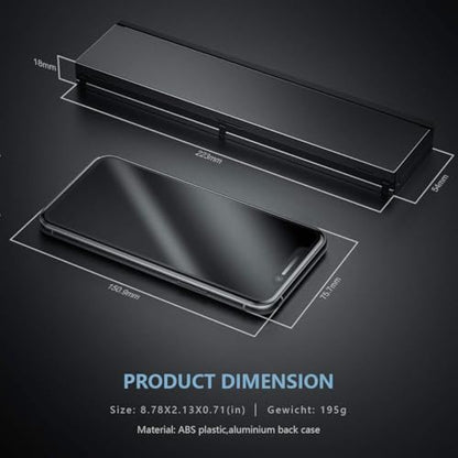 Mini Travel Wireless Keyboard Compatible with Samsung Galaxy A54/A42/A35/A23/A16/A15 5G UW Built-in Phone Holder/Stand-Ultra Slim Folding Rechargeable Full Size Keyboard!