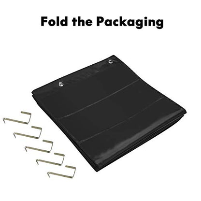 Eamay Hanging File Folder Organizer - 30 Pockets, 5 Over The Door Hanger - Office Document Letter Organizer - color: Black 30 Pockets