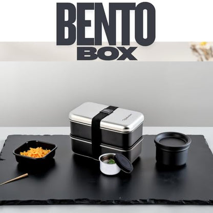 Modaniam Leak Proof Stainless Steel Bento Box, Stainless Steel Lunch Box For Adults, Metal Bento Box, Japanese Lunch Container, Large With Compartment, Korean Bentobox, Non Toxic, Microwave Safe