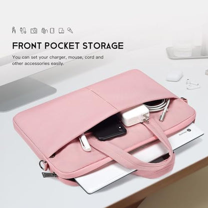 14 Inch Laptop Case Sleeve for HP Chromebook14/ Stream, Lenovo IdeaPad Flex 5, MacBook Air 15.3 M5, 13.5 Inch Surface Laptop 7/6 Carrying Bag, Pink - color: Pink, size: 13.3-15 Inch
