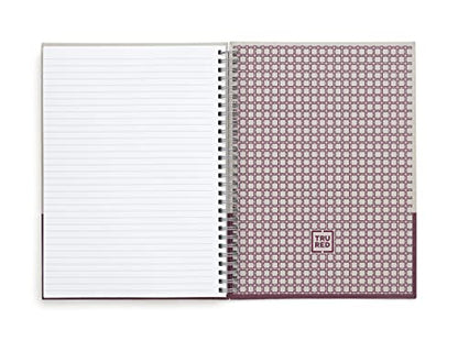 TRU RED Medium Hardcover Ruled Notebook, Gray/Purple - color: Gray/Purple, style: 1 Pack
