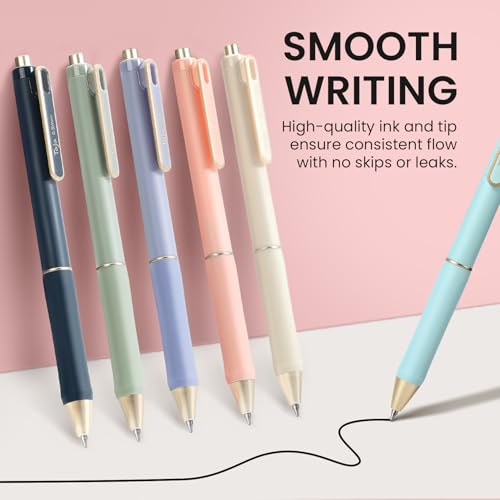 Taja 12 Pack Bible Highlighters and Pens Set No Bleed, 6 Aesthetic Pastel Highlighters and 6 Black Ink Pens for Bible Study, Journaling, School and Office Supplies - style: Highlighters+Black Pens