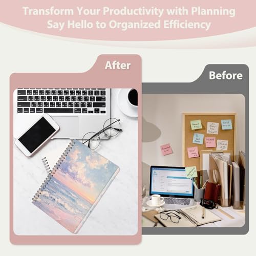 2026 Planner, Weekly and Monthly Calendar Planner Agenda, Jan 2026 - Dec 2026, Planning Academic Book, Office Desk Accessories and School Supplies - A5 (6.3'' x 8.5'') - color: D-Pink Sunset