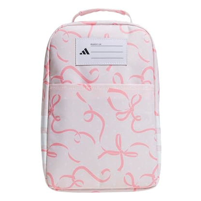 adidas Kids Santiago Lunch Bag for Girls & Boys – Insulated Cooler Lunchbox, 8L - color: 4.0/Bow Print Pink Tint/ Pink Tint