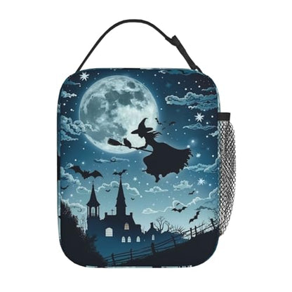 Insulated Lunch Box for Kids Boys Girls, Reusable Lunch Bag for School, Office, Work, Picnic, Travel, Witch Lunch Box - color: lunch box 117