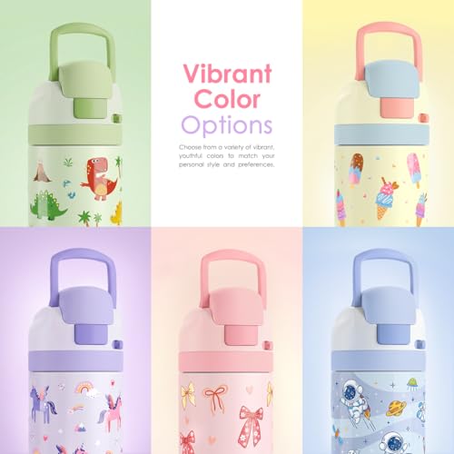 Ballet Kids Insulated Stainless Steel Water Bottle 16 Oz, Travel Tumbler for School, Sports for Girls, Birthday, Back To School - color: Ballet