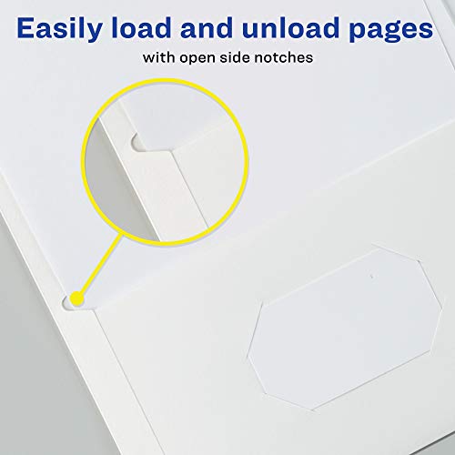 Avery Two Pocket Folders, Holds up to 40 Sheets, Business Card Slot, 25 White Folders (47991) - color: White, size: One Size